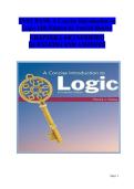 Patrick Hurley A Concise Introduction to Logic 14th Edition &vert; Test Bank for Chapters 1&ndash;14C &vert; Complete&comma; Reliable&comma; Verified Questions and Answers