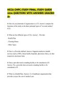 HCCA CHPC CERTIFICATION EVALUATION&NewLine;2026 LATEST ACTUAL QUESTIONS AND&NewLine;ACCURATE ANSWERS GRADED A&plus;