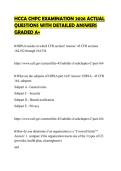 HCCA CHPC STUDY CERTIFICATION&NewLine;EVALUATION 2026 QUESTIONS WITH&NewLine;ANSWERS GRADED A&plus;
