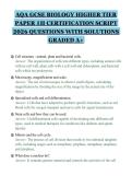 AQA A-LEVEL PSYCHOLOGY PAPER 1&NewLine;INTRODUCTORY TOPICS IN&NewLine;PSYCHOLOGY COMPREHENSIVE&NewLine;STUDY GUIDE 2026 FULL QUESTIONS&NewLine;AND SOLUTIONS GRADED A&plus;&NewLine;