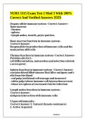 NURS 5315 Exam Test 2 Mod 3 With Questions and Answers 2025&sol;2026 Chamberlain