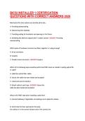 BICSI INSTALLER 1 CERTIFICATION &NewLine;QUESTIONS WITH CORRECT ANSWERS 2026