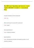 Bio 280 Exam 2 Questions and Answers &vert; Latest&NewLine;Update 2026&sol;2027 &vert; Graded A&plus; &vert; Guaranteed&NewLine;Pass&period;