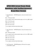 APEX EKG Actual Exam Study &NewLine;Questions with Verified Answers &vert; &NewLine;Brand New Version 