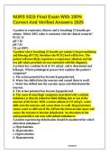 NURS 5315 Final Exam Questions and Answers Chamberlain 2025&sol;2026