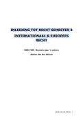 Samenvatting inleiding tot recht sem 2&colon; alle lesnotities