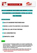 2026 ATI LEADERSHIP PROCTORED EXAM VERSION &lbrack;1-8&rsqb; NGN STYLE QUESTIONS & CASE SCENARIOS &vert; ACTUAL QS & ANS TO PASS THE EXAM