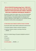 ONL&colon;HU NSG120 Pathophysiology Exam 1 2025 Fall C - &NewLine;Herzing University HESI LATEST 2025&sol; 2026 TEST BANK&vert; &NewLine;COMPLETE EXAM QUESTIONS AND CORRECT ANSWERS &NewLine;WITH WELL-ELABORATED RATIONALES&sol; GRADED A&plus; 