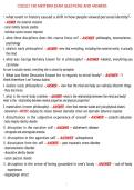 COGSCI 180 MIDTERM EXAM QUESTIONS AND ANSWERS