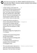 WGU Pharmacology D441 OA  NEWEST VERSION 2024&sol;2025 ACTUAL &NewLine;QUESTION AND CORRECT DETAILED VERIFIED ANSWERS FROM VERIFIED &NewLine;SOURCES RATED A GRADE