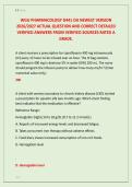 WGU PHARMACOLOGY D441 OA NEWEST VERSION &NewLine;2026&sol;2027 ACTUAL QUESTION AND CORRECT DETAILED &NewLine;VERIFIED ANSWERS FROM VERIFIED SOURCES RATED A &NewLine;GRADE&period;