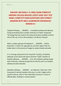 BIOLOGY 189 EXAM 1&ndash;5&comma; FINAL EXAM COMPLETE &NewLine;ARIZONA COLLEGE BIOLOGY LATEST 2026&sol; 2027 TEST &NewLine;BANK&vert; COMPLETE EXAM QUESTIONS AND CORRECT &NewLine;ANSWERS WITH WELL-ELABORATED RATIONALES&sol; &NewLine;GRADED A&plus;