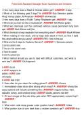 Publix Deli Assistant Manager Exam Questions and Answers