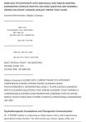NRNP 6645 PSYCHOTHERAPY WITH INDIVIDUALS AND FAMILIES MIDTERM&NewLine;EXAMINATION COMPLETE PRACTICE TEST BANK QUESTIONS AND ANSWERS &vert;&NewLine;VERIFIED SOLUTIONS &vert; UPDATED 2026&sol;2027 PMHNP STUDY GUIDE