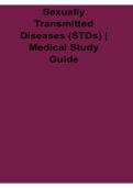 Sexually Transmitted Diseases STDs Medical Study Guide 2026 Updated Exam Review Material