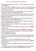 CLEET FINAL EXAM QUESTIONS AND ANSWERS