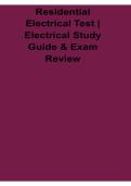 Residential Electrical Test Electrical Study Guide and Exam Review 2026 Updated Preparation Material