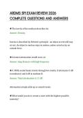 ARDMS SPI EXAM REVIEW 2026&NewLine;COMPLETE QUESTIONS AND ANSWERS