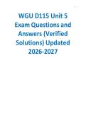WGU D115 