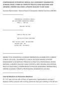COMPREHENSIVE OSTEOPATHIC MEDICAL SELF-ASSESSMENT EXAMINATION&NewLine;&lpar;COMSAE&rpar; PHASE 3 FORM 105 COMPLETE PRACTICE EXAM QUESTIONS AND&NewLine;ANSWERS &vert; VERIFIED SOLUTIONS &vert; UPDATED 2026&sol;2027 STUDY GUIDE