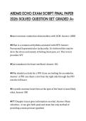 ARDMS ECHO EXAM SCRIPT FINAL PAPER&NewLine;2026 SOLVED QUESTION SET GRADED A&plus;