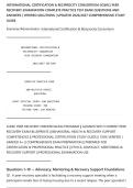 INTERNATIONAL CERTIFICATION & RECIPROCITY CONSORTIUM &lpar;IC&RC&rpar; PEER&NewLine;RECOVERY EXAMINATION COMPLETE PRACTICE TEST BANK QUESTIONS AND&NewLine;ANSWERS &vert; VERIFIED SOLUTIONS &vert; UPDATED 2026&sol;2027 COMPREHENSIVE STUDY&NewLine;GUIDE