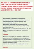 WGU D293 OA COMPREHENSIVE TEST BANK REAL FINAL EXAM 2026 &lpar;A NEW UPDATED VERSION&rpar; COMPLETE ACTUAL EXAM 