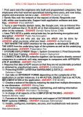 WGU C182 Objective Assessment Questions and Answers