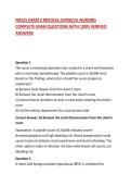 NR325 EXAM 2 MEDICAL-SURGICAL NURSING COMPLETE EXAM QUESTIONS WITH 100&percnt; VERIFIED ANSWERS