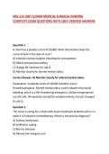 NSG 212 UNIT 5 EXAM MEDICAL-SURGICAL NURSING COMPLETE EXAM QUESTIONS WITH 100&percnt; VERIFIED ANSWERS
