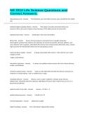 NS 3312 Life Science Questions and Correct Answers&period;