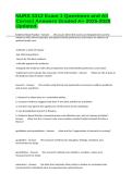 NURS 3312 Exam 1 Questions and All Correct Answers Graded A&plus; 2025-2026 Updated&period;