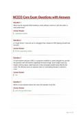 NCCCO Core Exam Questions with Answers&NewLine;