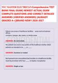 NYC MASTER ELECTRICIAN Comprehensive TEST BANK FINAL EXAM&vert; NEWEST ACTUAL EXAM