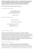 WESTERN GOVERNORS UNIVERSITY &lpar;WGU&rpar; D115 ADVANCED PATHOPHYSIOLOGY exams package OA & PRE-ASSESSMENT COMPLETE PRACTICE TEST BANK QUESTIONS AND ANSWERS &vert; VERIFIED SOLUTIONS &vert; UPDATED 2026&sol;2027 STUDY GUIDE