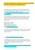 NURSING NR324 Med surg HESI exit exam latest 20252026 &NewLine;test bank with rationales complete Rated A&plus; 