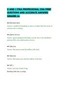 D AND S STNA PROFESSIONAL CNA PREP&NewLine;QUESTIONS AND ACCURATE ANSWERS&NewLine;GRADED A&plus;