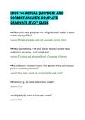 EDUC 701 ACTUAL QUESTIONS AND&NewLine;CORRECT ANSWERS COMPLETE&NewLine;GRADUATE STUDY GUIDE