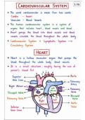 NUR301 Cardiovascular System&vert;15 pages Handwritten Notes &plus; Color Diagrams&vert; KUHS 4th year 
