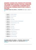 JOURNEY ACROSS THE LIFESPAN &lpar;7TH EDITION&rpar; TEST BANK 2026 &vert; POLAN & TAYLOR &vert; COMPLETE CHAPTERS 1&ndash;14 QUESTIONS & ANSWERS WITH RATIONALES &vert; NURSING EXAM STUDY GUIDE A&plus; SUCCESS