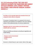 CLC-222 Contracting ACTUAL TEST 2026-2027