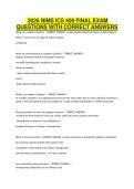 2026 NIMS ICS 400 FINAL EXAM&NewLine;QUESTIONS WITH CORRECT ANSWERS