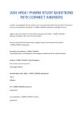 2026 NU 518 EXAM1 &vert; QUESTIONSAND&NewLine;CORRECTANSWERS &vert; GRADED A&plus; &vert; VERIFIED&NewLine;ANSWERS