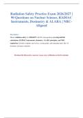Radiation Safety Exam 2026&sol;2027 &lpar;90 Questions &plus; Answers&rpar;
