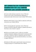 ARF ADMINISTRATOR COMPREHENSIVE&NewLine;EXAMINATION TEST 2026 VERIFIED&NewLine;QUESTIONS AND ANSWERS GRADED A&plus;