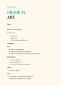 Visual Arts Notes Grade 12 &lpar;2025-26&rpar;