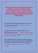 ABYC MARINE ELECTRICAL CERTIFICATION 2025 EXAM&colon; 300 VERIFIED QUESTIONS & COMPLETE STUDY GUIDE