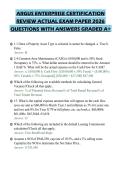 ARGUS ENTERPRISE CERTIFICATION&NewLine;REVIEW ACTUAL EXAM PAPER 2026&NewLine;QUESTIONS WITH ANSWERS GRADED A&plus;&NewLine;