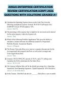 ARGUS ENTERPRISE CERTIFICATION&NewLine;REVIEW CERTIFICATION SCRIPT 2026&NewLine;QUESTIONS WITH SOLUTIONS GRADED A&plus;