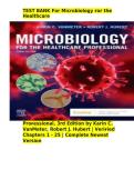 Test Bank Microbiology for the Healthcare Professional 3rd Edition VanMeter Hubert ISBN 9780323795197 Complete Chapters 1&ndash;25 Questions and Verified Answers A&plus;